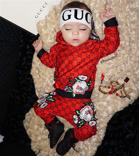 gucci baby outfits|newborn baby wearing gucci.